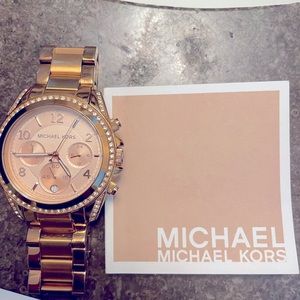 Rose gold watch